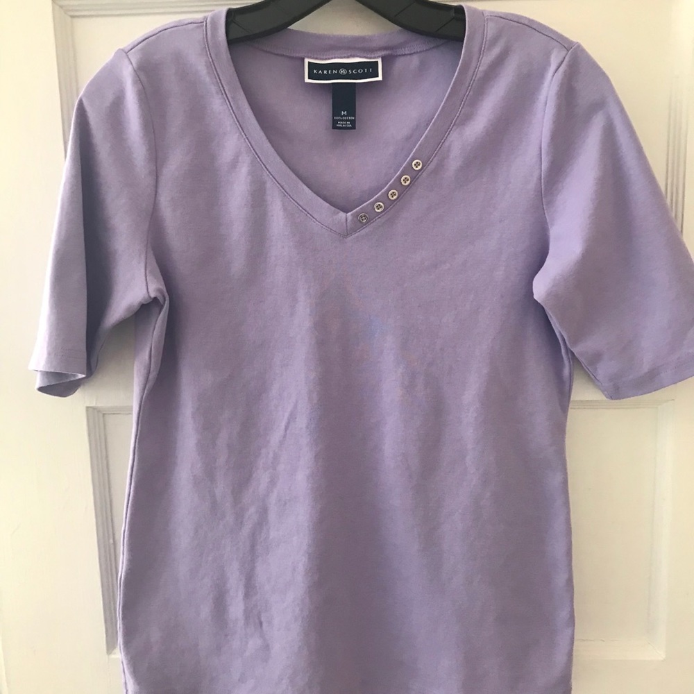 💥  2/$10, Karen Scott Cotton Shirt